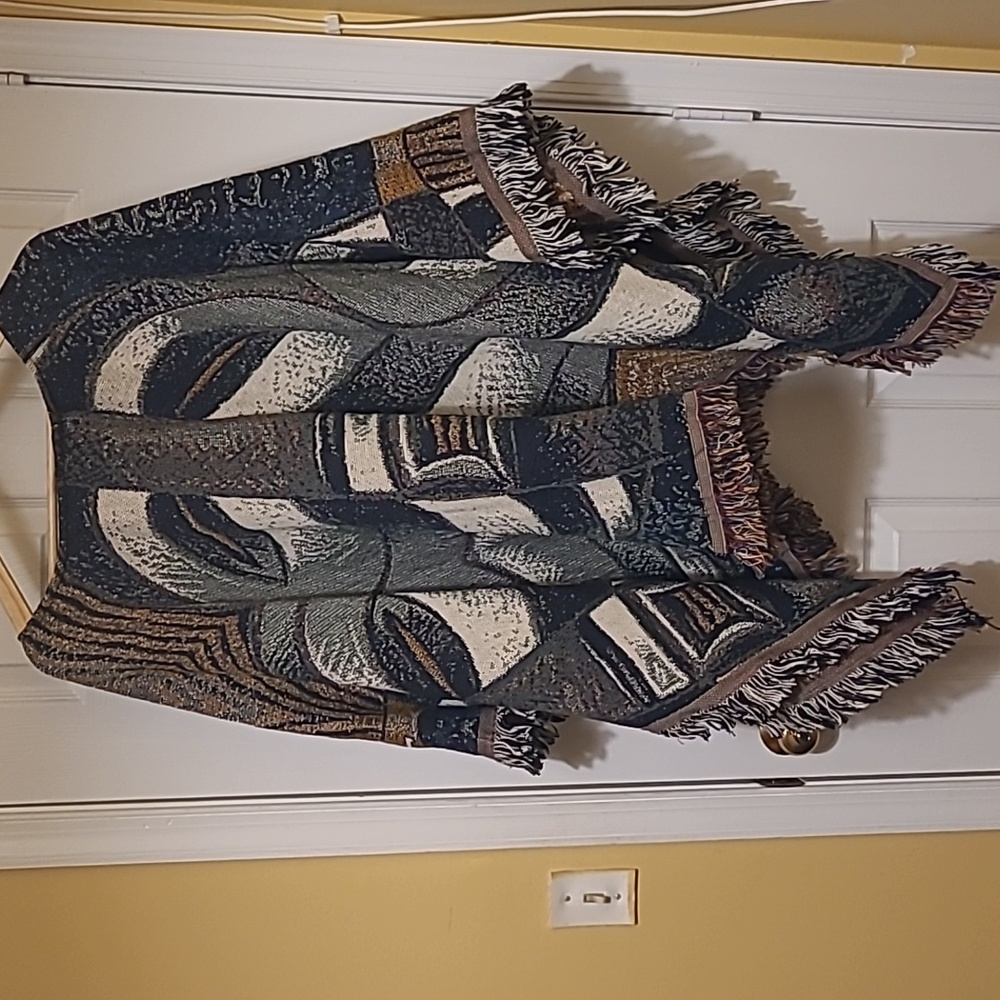 Bold Artistic Pullover Wrap - image 2